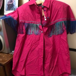 Western Blouse/bright pink